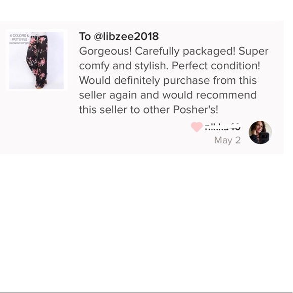 5⭐️FAVE! Floral Lounge Pants Wide Leg Black & Pink - Picture 2 of 7